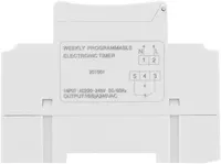 Цифровий таймер (Реле часу) на DIN-рейку 220V 16A, Тижневий, LCD, THC15A — фото 3