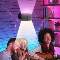 Настінний світильник (Бра) на акумуляторі з RGB підсвічуванням, Магнітний 360°, Сенсорний — фото 7