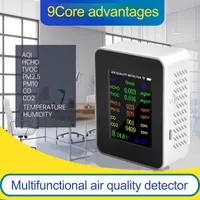 9 in 1 Air Quality Meter PM2.5 PM10 CO TVOC HCHO AQI Temperature and Humidity Tester Meter Carbon Dioxide Detector black — фото 8