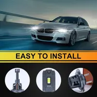 Автолампи LED H7 80W 10000Lm (2 шт), 6500K Холодне біле, IP68, Mini Size — фото 3