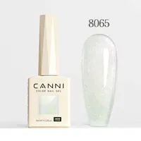 Гель-лак CANNI "Aurora Glitter" (Без HEMA), 9 мл, Блискучий шиммер, Гіпоалергенний