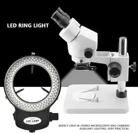 Кільцева LED лампа для мікроскопа (144 діоди), Регульована яскравість, 6000K, Ø63мм — фото 5
