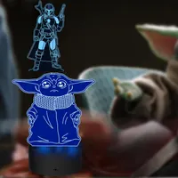 3D Нічник "Зоряні Війни" (4 пластини: R2D2, Death Star, Falcon, Chewbacca), Пульт, 16 кольорів — фото 5