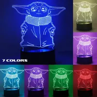 3D Ночник "Звездные Войны" (4 пластины: R2D2, Death Star, Falcon, Chewbacca), Пульт, 16 цветов