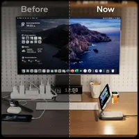 Беспроводная зарядная станция 3-в-1 для iPhone (MagSafe), Apple Watch, AirPods, Складная, Серая — фото 4