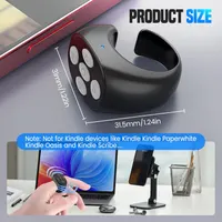 Bluetooth-кольцо для прокрутки TikTok/Reels и перелистывания книг (Page Turner), Черное — фото 3