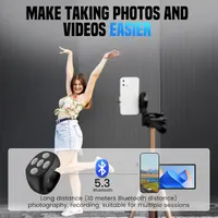 Bluetooth-кольцо для прокрутки TikTok/Reels и перелистывания книг (Page Turner), Черное — фото 5