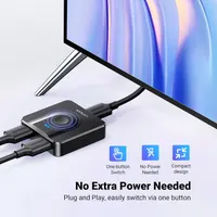HDMI Спліттер/Світч UGREEN 2-в-1 (Двонаправлений), 4K@60Hz, Для PS5/Xbox/PC — фото 3