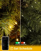 Cluster Christmas Lights Outdoor With Dimmer App Control, 3M 8 Modes 240LED Warm White Remote Timer for Bedroom Garden Party Tree Indoor Decor — фото 3