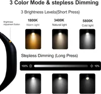 LED Rechargeable Neck Reading Light， Suitable for Reading Books with 3 Color Temperatures, 90 Hour Long-Lasting Recharging Lamp, Ergonomic, Suitable for Reading, Weaving, and Repairing — фото 3