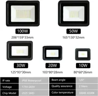 LED прожектор уличный 30W IP68 (Белый корпус), Холодный белый 6000K, 220V — фото 4