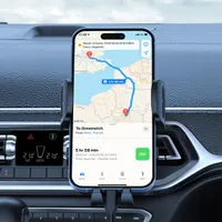 Тримач телефону в авто (Гачок) на дефлектор, 360° обертання, Універсальний, Чорний — фото 5
