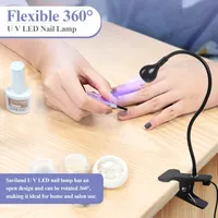 Міні UV/LED лампа для нігтів (На прищіпці), Гнучка, USB, Для полімеризації гель-лаку — фото 8