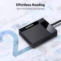 Картрідер UGREEN 4-в-1 USB 3.0 (SD / MicroSD / CF / MS), Високошвидкісний, Читає 4 карти одночасно