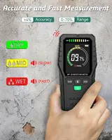 Влагомер бесконтактный (Pinless Moisture Meter) для стен/пола, Детектор влаги, LCD дисплей — фото 6
