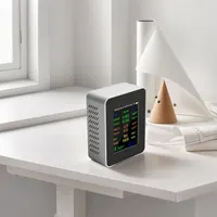 Детектор якості повітря 9-в-1 (PM2.5, CO2, HCHO, TVOC), Кольоровий LCD, Акумулятор — фото 4