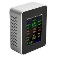 Детектор якості повітря 9-в-1 (PM2.5, CO2, HCHO, TVOC), Кольоровий LCD, Акумулятор — фото 5
