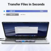 USB-C Хаб UGREEN Revodok 5-в-1: 4K HDMI, 100W PD, 3x USB-A, Алюмінієвий — фото 3
