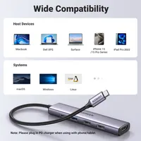 USB-C Хаб UGREEN Revodok 5-в-1: 4K HDMI, 100W PD, 3x USB-A, Алюмінієвий — фото 4
