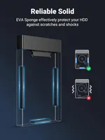 Внешний карман для HDD/SSD 2.5" UGREEN USB 3.0 (Корпус для диска), SATA III, 5 Гбит/с, Черный — фото 4