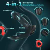 Vibrators for Men Prostate Stimulation - Timzeit Vibrator Ring with App & Remote Control Plug for Men with 9 Vibration Modes & 9 Shock Functions — фото 3