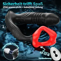 Vibrators for Men Prostate Stimulation - Timzeit Vibrator Ring with App & Remote Control Plug for Men with 9 Vibration Modes & 9 Shock Functions — фото 5