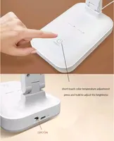 Настільна LED лампа для школяра Clover (Складана), Акумуляторна, USB порт, Сенсорна — фото 5