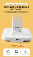 Настольная LED лампа для школьника Clover (Складная), Аккумуляторная, USB порт, Сенсорная — фото 2