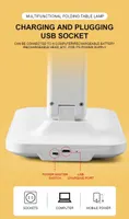 Настольная LED лампа для школьника Clover (Складная), Аккумуляторная, USB порт, Сенсорная — фото 4