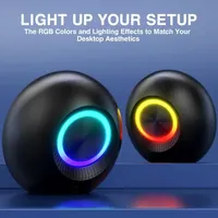 RGB Gaming Computer Speakers for PC Laptop Mac Desktop Computer Woofer Speakers — фото 3
