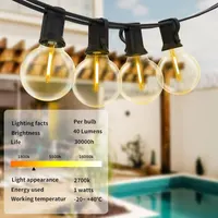 Гірлянда вулична "Белт Лайт" G40 (30 метрів / 100 футів), LED лампи, IP45, Тепле світло — фото 6