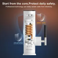 Электрический кран водонагреватель 220V 3200W с дисплеем температуры – проточный водонагреватель для раковины, кран горячей воды — фото 5