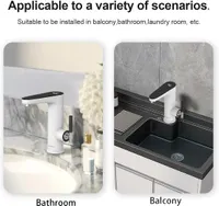 Електричний кран водонагрівач 220V 3200W з дисплеєм температури – проточний водонагрівач для раковини, миттєвий кран гарячої води — фото 4