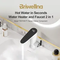 Електричний кран водонагрівач 220V 3200W з дисплеєм температури – проточний водонагрівач для раковини, миттєвий кран гарячої води — фото 7