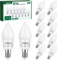Набір LED ламп E14 5W (Свічка C35) Тепле біле, 12 штук, Енергозберігаючі — фото 4