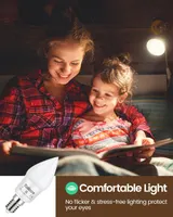 Набор LED ламп E14 5W (Свеча C35) Теплый белый, 12 штук, Энергосберегающие — фото 3