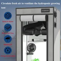 Aygrochy 100mm PWM Adjustable Tubular Fan, Exhaust Fan for Heating, Cooling, Booster, Growth Tents, Hydroponics, Home Use, Ventilation and — фото 6