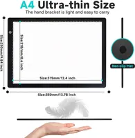Световой планшет A4 для рисования и алмазной мозаики (Light Pad), USB, Регулируемая яркость — фото 2