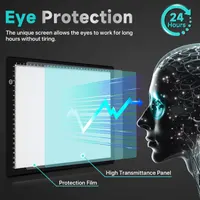 Світловий планшет A4 для малювання та алмазної мозаїки (Light Pad), USB, Регульована яскравість — фото 5