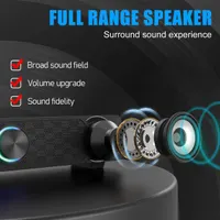 Smalody PC Speakers, Computer Speaker, USB Soundbar, Gaming with Cool LED Lights, Multimedia Speaker Perfect for PC Games,Computer, Desktop, Laptop — фото 3