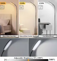 Торшер напольный LED (Серый/Черный), Диммируемый, Пульт ДУ, Таймер, 3000K-6500K — фото 2