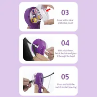 Automatic Hair Braider for Women Girls, Machine Electric Styling DIY Tool with Hook Rubber Band Twister Salon Toy Funny Gift Teen Girls — фото 2