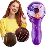 Automatic Hair Braider for Women Girls, Machine Electric Styling DIY Tool with Hook Rubber Band Twister Salon Toy Funny Gift Teen Girls — фото 5