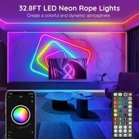 Неонова LED стрічка 10 метрів (Гнучкий неон) RGB, Розумна (Wi-Fi/Bluetooth App), IP65 Водонепроникна — фото 4