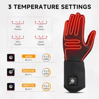 Heated Gloves, Winter Work Gloves for Men and Women, 7.4 V 2200 mAh, Motorcycle, Hiking, Riding, Mountain-Skiing, Winter Hand Warmer — фото 3