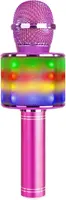 Детский караоке-микрофон MAX KM01 (Bluetooth, Динамик, Эхо, LED), Розовый — фото 6