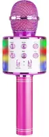 Детский караоке-микрофон MAX KM01 (Bluetooth, Динамик, Эхо, LED), Розовый — фото 7