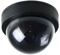 Dome Dummy Fake Security CCTV Camera Simulation Monitor with LED Blinking Light, Outdoor Indoor Use for Homes & Business,  1 pcs(black)