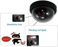 Dome Dummy Fake Security CCTV Camera Simulation Monitor with LED Blinking Light, Outdoor Indoor Use for Homes & Business,  1 pcs(black) — фото 3