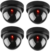 Муляж камери відеоспостереження (Купольна/Dome) з червоним LED, що миготить, Чорний — фото 4